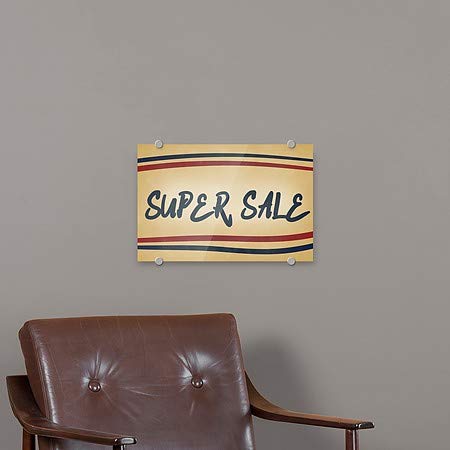 Cgsignlab | Super Sale -nostalgia פסים שלט אקרילי פרימיום | 18 x12